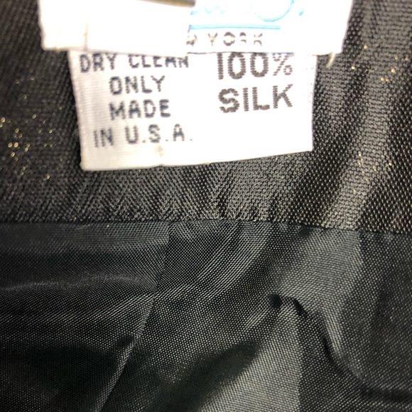 Sera B 100% Silk Oriental style Embossed cropped Blazer vintage made in USA - Picture 6 of 16